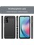 Samsung Galaxy A25 5g Fırçalanmış Telefon Kılıfı Karbon Fiber Doku Esnek Tpu Kapak-Siyah (Yurt Dışından) 3
