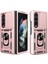 Samsung Galaxy Z Fold4 5g Anti-Drop Telefon Kılıfı Kickstand Pc+Tpu Hibrit Kapaklı Kayar Kamera Korumalı-Gül Altını (Yurt Dışından) 1