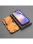 Samsung Galaxy M35 5g Kılıf Pc+Tpu Darbeye Dayanıklı Telefon Kılıfı Kickstand Ile-Turuncu (Yurt Dışından) 5