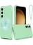 Samsung Galaxy S23+MANYETIK Telefon Kılıfı Dalgalı Doku Sıvı Silikon Darbeye Dayanıklı Kapak-Yeşil (Yurt Dışından) 1