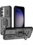 Samsung Galaxy S24 Fe Kılıf Halka Kickstand Pc+Tpu Telefon Kılıfı Sürgülü Kamera Koruma-Siyah (Yurt Dışından) 1