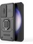 Samsung Galaxy S24 Fe Kılıf Halka Kickstand Pc+Tpu Telefon Kılıfı Sürgülü Kamera Koruma-Siyah (Yurt Dışından) 2