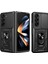 Samsung Galaxy Z Fold6 5g Kılıf Pc+Tpu Telefon Koruyucu Kılıf Lens Koruyucu Ayaklı Telefon Kabuğu-Siyah (Yurt Dışından) 1