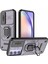 Samsung Galaxy A54 5g Pc+Tpu Telefon Kılıfı Için Arka Kabuk Kayar Lens Koruma Kılıfı Kickstand Ile-Mor (Yurt Dışından) 1