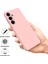Samsung Galaxy S24 Kılıf Slim-Fit Yumuşak Astar Sıvı Silikon Telefon Kabuğu-Pembe (Yurt Dışından) 5