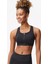 Swoosh Medium Support Padded Zip-Front Bra Kadın Fermuarlı Pedli Spor Sütyeni Siyah 1