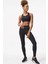 Swoosh Medium Support Padded Zip-Front Bra Kadın Fermuarlı Pedli Spor Sütyeni Siyah 4