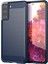 1.8mm Ultra Ince Yumuşak Tpu Kılıf Isı Dağılımı Karbon Fiber Doku Telefon Kılıfı Fırçalanmış Yüzeyli Samsung Galaxy S21+5G-MAVI (Yurt Dışından) 1