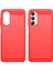Samsung Galaxy M14 5g Için Karbon Fiber Dokulu Telefon Kılıfı,düşmeye Karşı Fırçalanmış Tpu Kapak-Kırmızı (Yurt Dışından) 3