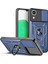 Samsung Galaxy A03 Core Pc+Tpu Çizilmez Zırhlı Telefon Kılıfı Halka Tutucu Kickstand Koruyucu Kılıf Kamera Sürgülü Kapak-Mavi (Yurt Dışından) 1
