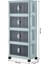 Çok Amaçlı Kapaklı Istiflenebilir Organizer Dolap – 4'lü Set (Toprak) 1