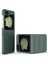 Samsung Galaxy Z Flip6 5g Kılıf Sağlam Arka Sert Pc Telefon Kılıfı-Yeşil (Yurt Dışından) 1