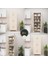 B3CONCEPT Geniş Hacimli 6 Kapaklı 6 Raflı Çok Amaçlı - Kolay Kurulum - Mutfak Balkon Banyo Erzak Kiler Dolabı 9