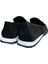 Siyah Hakiki Deri Süet Toka Detay Comfort Taban Spor Loafer 3