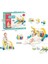 BIB6015 -Vardem Piyanolu 2 In 1 Bebek Yürüteci ve Tavşan Desenli Mavi Oyun Halısı 5