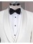 Italyan Stil Slim Fit Şal Yaka Ceket Yelek Pantolon Damatlık Set Beyaz T13695 3