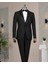 Italyan Stil Şal Yaka Ceket Yelek Pantolon Damatlık Set Siyah T14270 1