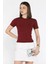 Kadın Kısa Kollu Bisiklet Yaka Basic Viscon Likralı Body 2