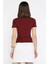 Kadın Kısa Kollu Bisiklet Yaka Basic Viscon Likralı Body 3