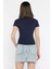Kadın Kısa Kollu Bisiklet Yaka Basic Viscon Likralı Body 2