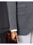 Italyan Stil Slim Fit Balıksırtı Desen Erkek Ceket Antrasit T13052 5