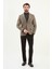 Düz Slim Fit Torba Cep Mono Yaka Yün Erkek Ceket 3