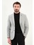Düz Slim Fit Torba Cep Mono Yaka Yün Erkek Ceket 1