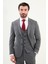 Düz Slim Fit Mono Yaka Klasik Yün Erkek Takım Elbise 1