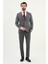 Düz Slim Fit Mono Yaka Klasik Yün Erkek Takım Elbise 3