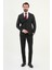 Düz Slim Fit Mono Yaka Klasik Yün Erkek Takım Elbise 3