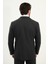 Düz Slim Fit Mono Yaka Klasik Yün Erkek Takım Elbise 5