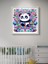 Renkli Panda LED Tablo – 60X60 cm | Sıva Üstü Montajlı, Tak-Çalıştır Sistem, Arapuarlı 5