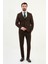 Düz Slim Fit Mono Yaka Klasik Yün Erkek Takım Elbise 3