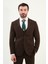 Düz Slim Fit Mono Yaka Klasik Yün Erkek Takım Elbise 4