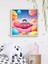 Uzay Gemisi Çocuk Odası LED Tablo – 60X60 cm | Sıva Üstü Montajlı, Tak-Çalıştır Sistem, Arapuarlı 1
