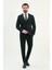 Düz Slim Fit Mono Yaka Klasik Yün Erkek Takım Elbise 3