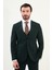 Düz Slim Fit Mono Yaka Klasik Yün Erkek Takım Elbise 4