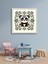 Dekoratif Panda LED Tablo – 60X60 cm | Sıva Üstü Montajlı, Tak-Çalıştır Sistem, Arapuarlı 3