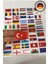 Avrupa Ülkeleri Bayrak Sticker Seti 50 Adet 5x3 cm Araç Laptop Valiz Kask Defter Kaliteli Etiket 5