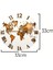 Dünya Haritası Roma Rakamlı 3D Görünümlü Temperli Cam Saat – 33 cm CSDW373 6
