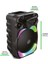 Bluetooth Hoparlör Speaker Karaoke Mikrofonlu 10W 8 Inç Rgb Işıklı 2