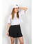 Kadın Yüksek Bel Spor Mini Şort Etek 3