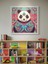 Türk Motifli Panda LED Tablo – 60X60 cm | Sıva Üstü Montajlı, Tak-Çalıştır Sistem, Arapuarlı 1