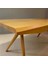Bianca Masif Ahşap Ayaklı Meşe Kaplama Dikdörtgen Yemek Masası 3