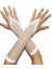 Beyaz Renk Parmak Arası File Örgü Eldiven 26 cm 1