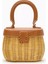 Self-Portraıt Bow Basket Çanta Naturel Rattan & Altın Detaylı Zarif Mini Tote 2