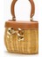 Self-Portraıt Bow Basket Çanta Naturel Rattan & Altın Detaylı Zarif Mini Tote 3