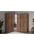 Pita Brown 6 Kapılı Köşe Gardırop 1