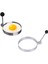 Metalik Daire Şeklinde Metal Omlet Yumurta ve Krep Kalıpları 1