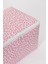 Pudra Yaprak Baskılı Baza Altı ve Valiz Düzenleyici Hurç, 30X22X18, Pembe 5